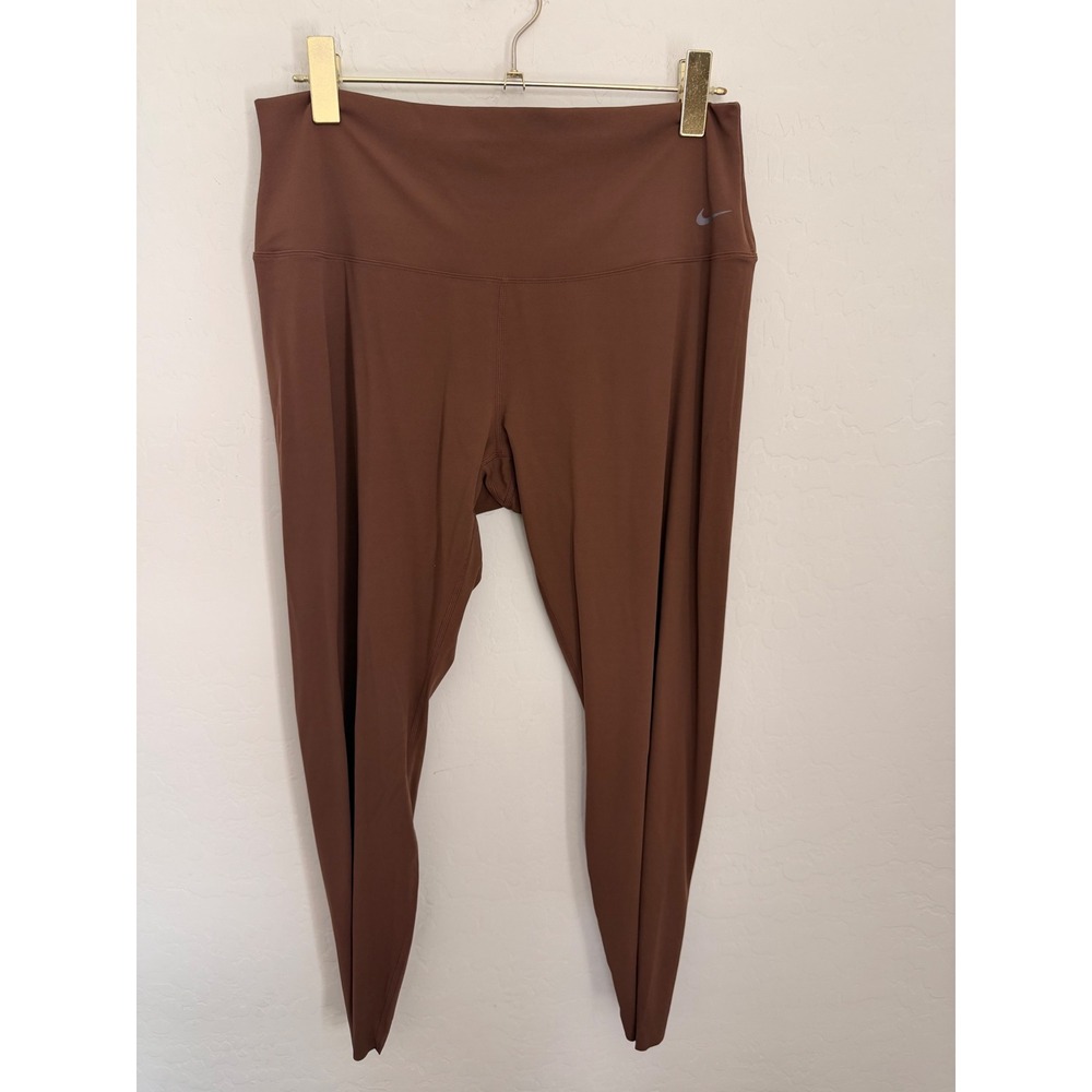 Nike Zenvy Dri-FIT High Rise 7/8 Leggings Cacao Wow Brown XL DQ6015-265 NWT